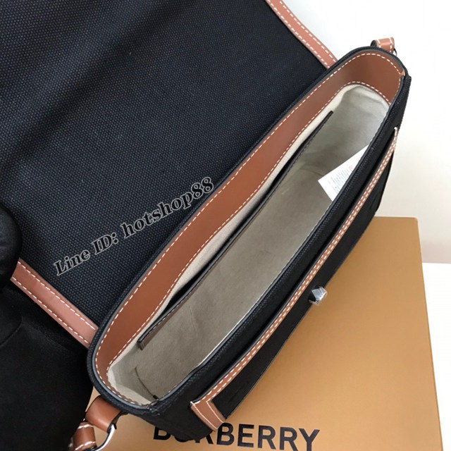 Burberry專櫃新款男女斜背包 巴寶莉Horseferry刺繡單肩斜挎包 yxb1233